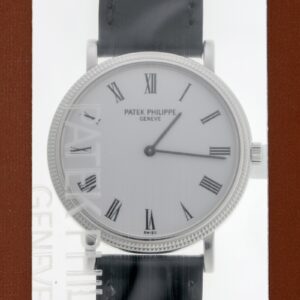 パテックフィリップ - カラトラバ | PATEK PHILIPPE | 5120G‐001 | WG 白文字盤 自動巻き レザー | レストア | 中古