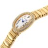 カルティエ - ミニ ベニュワール ダイヤモンドベゼル | CARTIER | WB5094D8 | YG シルバー文字盤 クォーツ ブレスレット | 中古