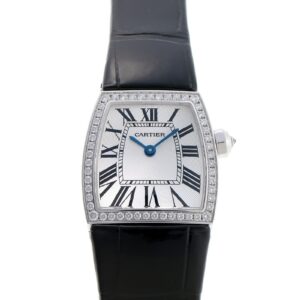 カルティエ - ラドーニャ SM ダイヤ | CARTIER | WE600351 | WG シルバー文字盤 クォーツ レザー | 中古