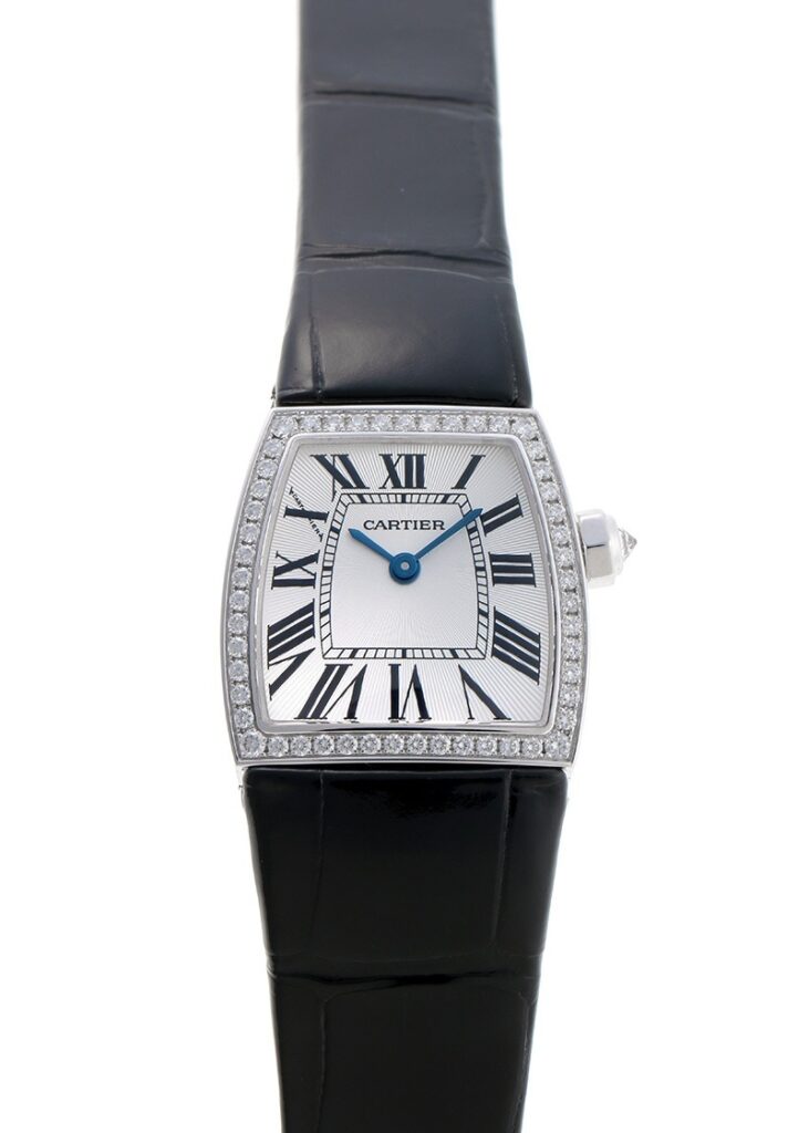 カルティエ - ラドーニャ SM ダイヤ | CARTIER | WE600351 | WG シルバー文字盤 クォーツ レザー | 中古