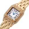 カルティエ - ミニ パンテール ベゼルダイヤ | CARTIER | WF3141B9 | YG アイボリー文字盤 クォーツ ブレスレット | 中古