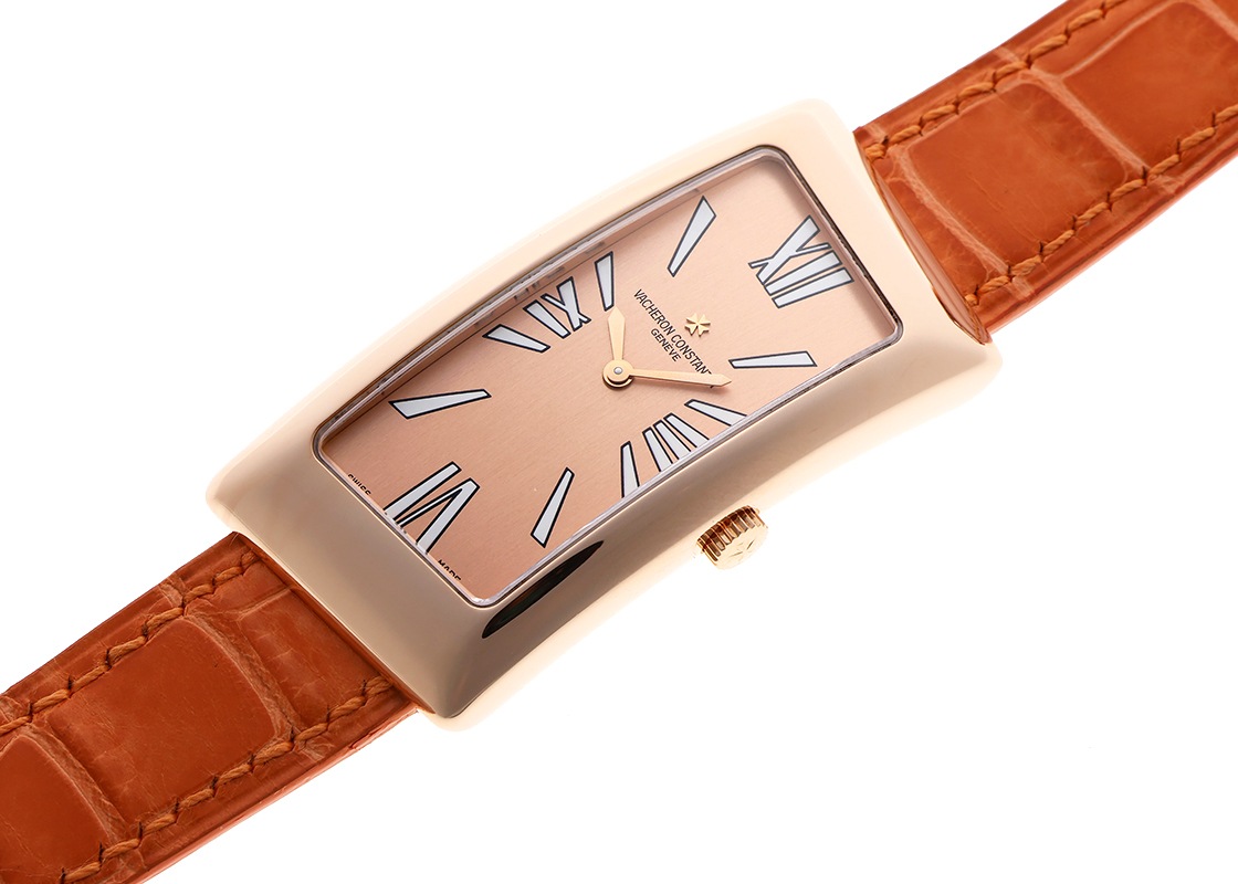 ヴァシュロンコンスタンタン - アシメトリカル グランカーブ | VACHERON CONSTANTIN | 25010/OOOR-9121 | RG ピンク文字盤 クォーツ レザー | 中古