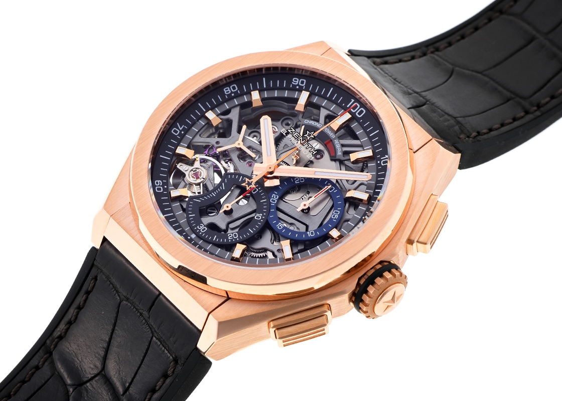 ゼニス - デファイ エルプリメロ 21 | ZENITH | 18.9000.9004/71.R585 | RG スケルトン文字盤 自動巻き ラバーアリゲーター | 中古