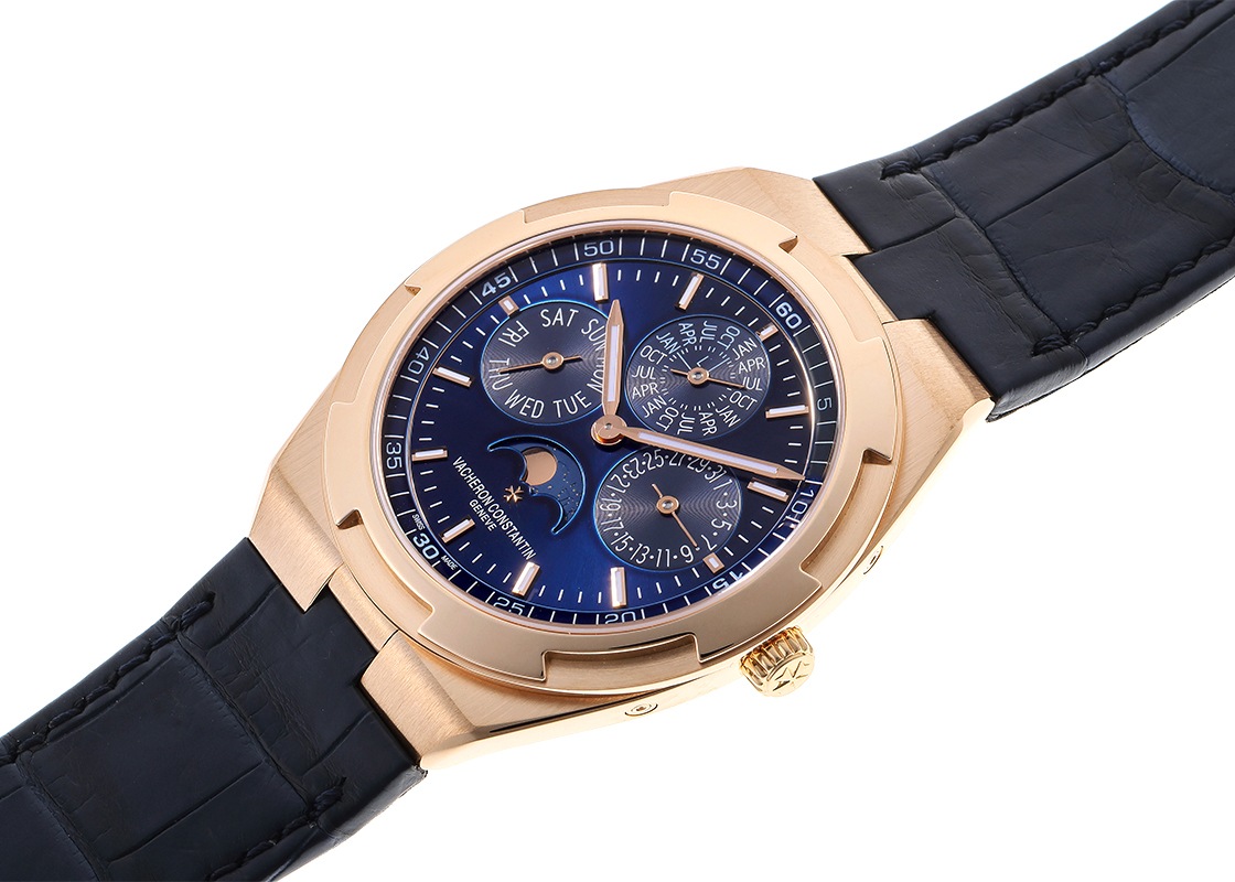 ヴァシュロンコンスタンタン - オーヴァーシーズ エクストラフラット パーペチュアルカレンダー | VACHERON CONSTANTIN | 4300V/000R-B509 | PG ブルー文字盤 自動巻き レザー | 中古