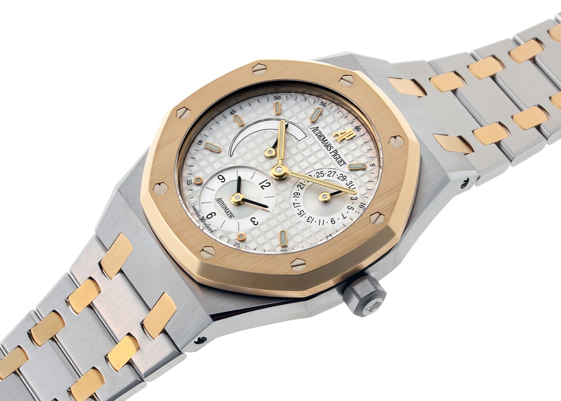 オーデマピゲ - ロイヤルオーク デュアルタイム | AUDEMARS PIGUET | 25730SA.O.0789SA.05 | YG&SS 白文字盤 自動巻き ブレスレット | 中古