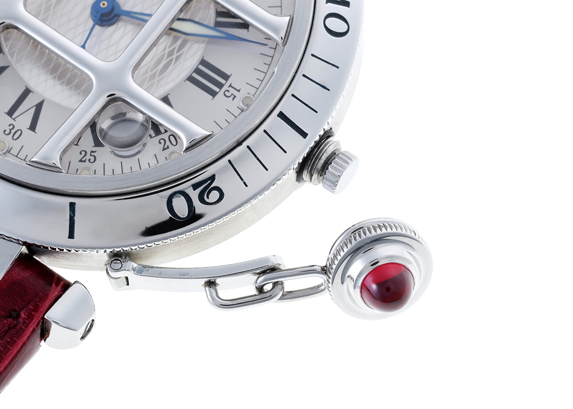 カルティエ - パシャ グリッド 150周年記念モデル | CARTIER | W3102255 | SS シルバー文字盤 自動巻き レザー | 中古
