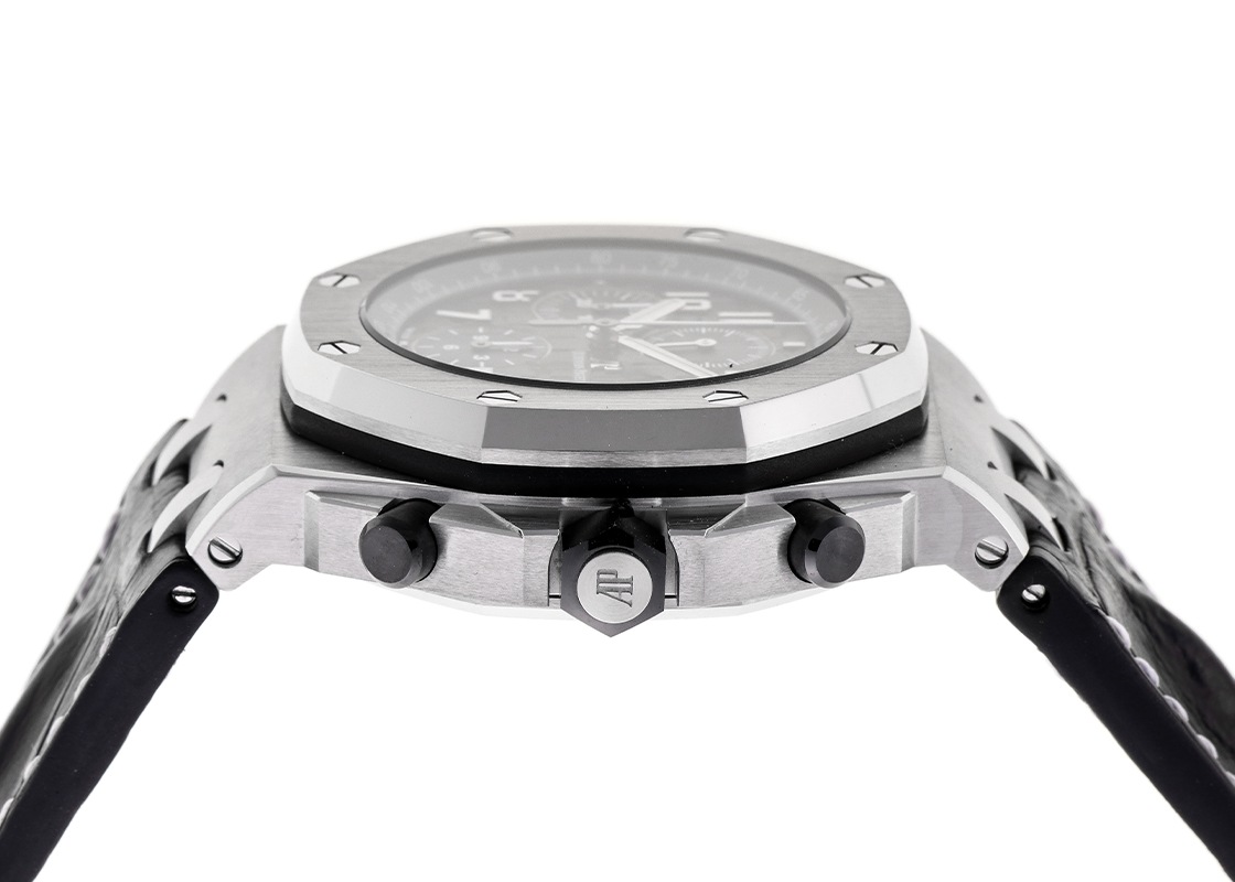 オーデマピゲ - ロイヤルオーク オフショア クロノグラフ | AUDEMARS PIGUET | 26470ST.OO.A028CR.01.A | SS 黒文字盤 自動巻き レザー | 中古