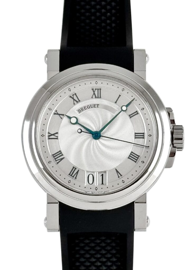 ブレゲ - マリーンII ラージデイト | BREGUET | 5817ST/12/5V8 | SS シルバー文字盤 自動巻き ラバー | 中古