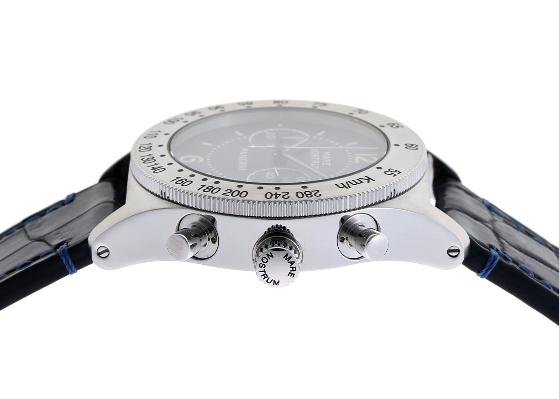 オフィチーネパネライ - マーレ ノストゥルム アッチャイオ 世界限定1000本 | OFFICINE PANERAI | PAM00716 | SS ブルー文字盤 手巻き レザー | 中古
