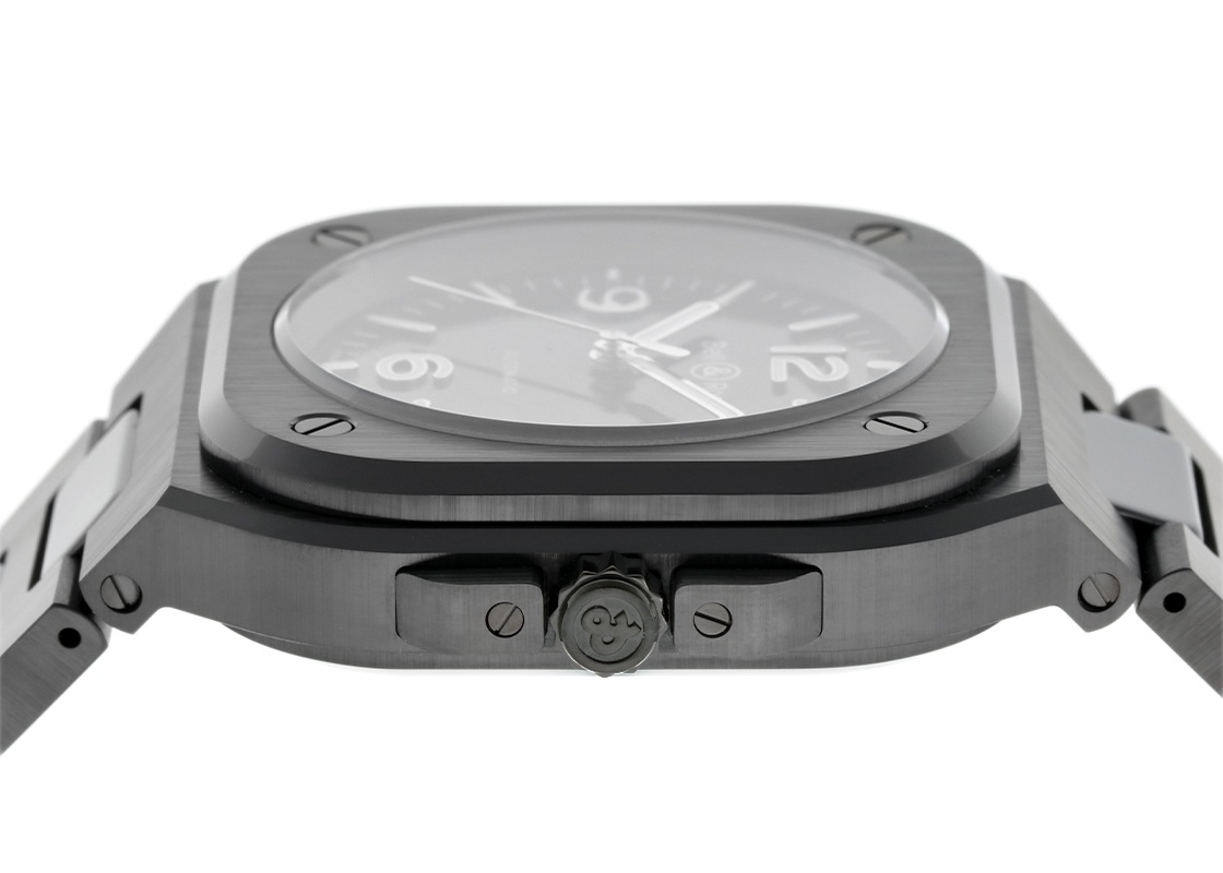 ベル&ロス - BR05 | BELL&ROSS | BR05A-BL-CE/SCE | CE 黒文字盤 自動巻き ブレスレット | 未使用品