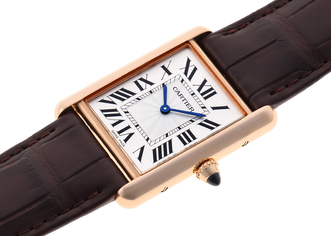 カルティエ - タンク ルイ カルティエ LM | CARTIER | WGTA0011 | PG シルバー文字盤 手巻き レザー | 中古