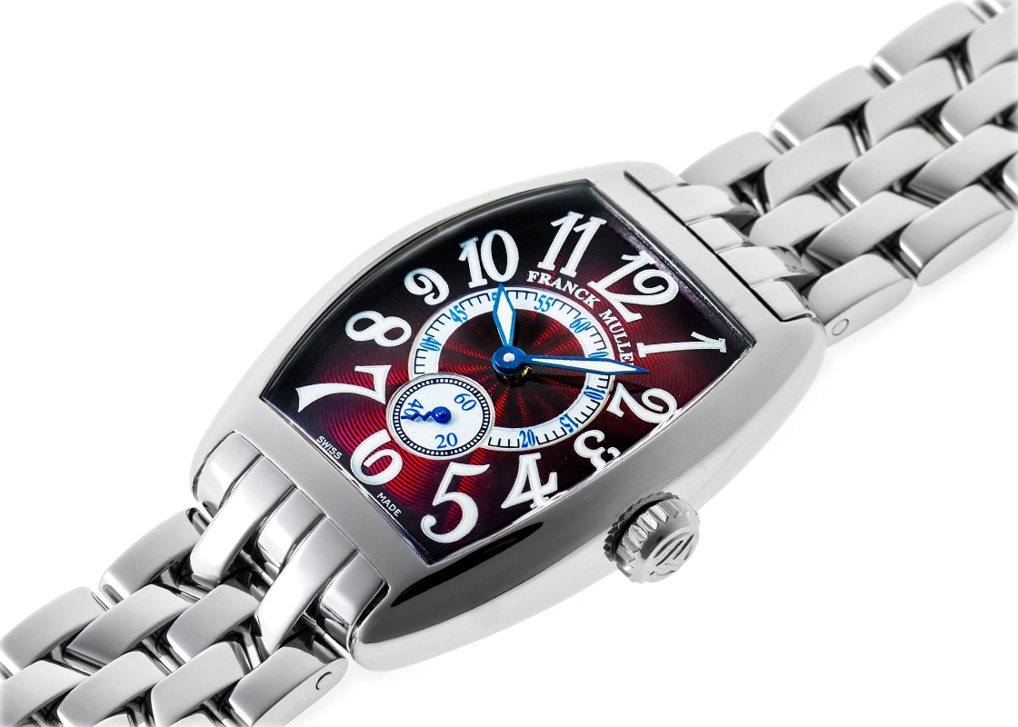 フランクミュラー - トノーカーベックス ジャパンリミテッド | FRANCK MULLER | 1750S6J | SS ボルドー文字盤 手巻き ブレスレット | 中古
