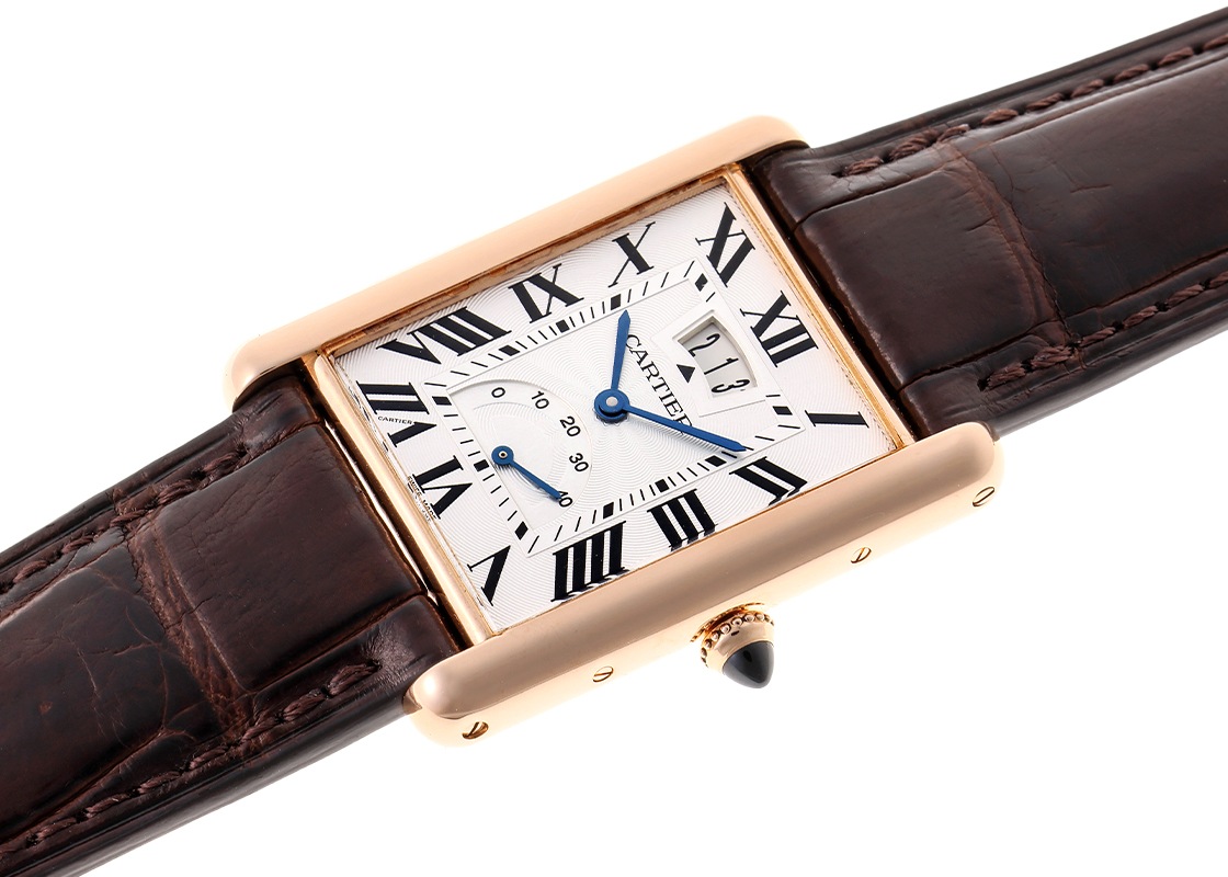 カルティエ - タンク ルイ カルティエ XL マニュアルデイト | CARTIER | W1560003 | PG シルバー文字盤 手巻き レザー | 中古