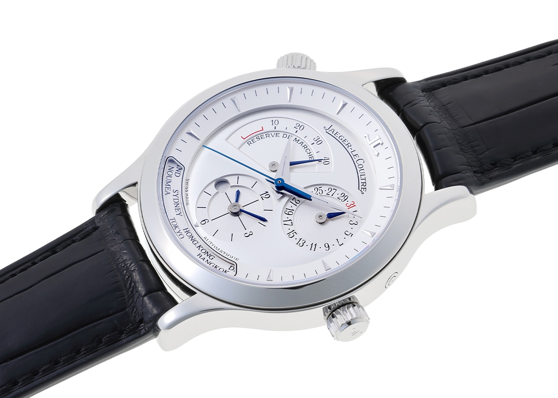 ジャガールクルト - マスタージオグラフィーク | JAEGER LECOULTRE | 142.8.92 | SS シルバー文字盤 自動巻き レザー | 中古