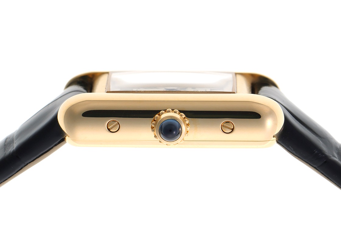 カルティエ - タンクルイ カルティエ ミニ | CARTIER | WGTA0352 | YG シルバー文字盤 クォーツ レザー