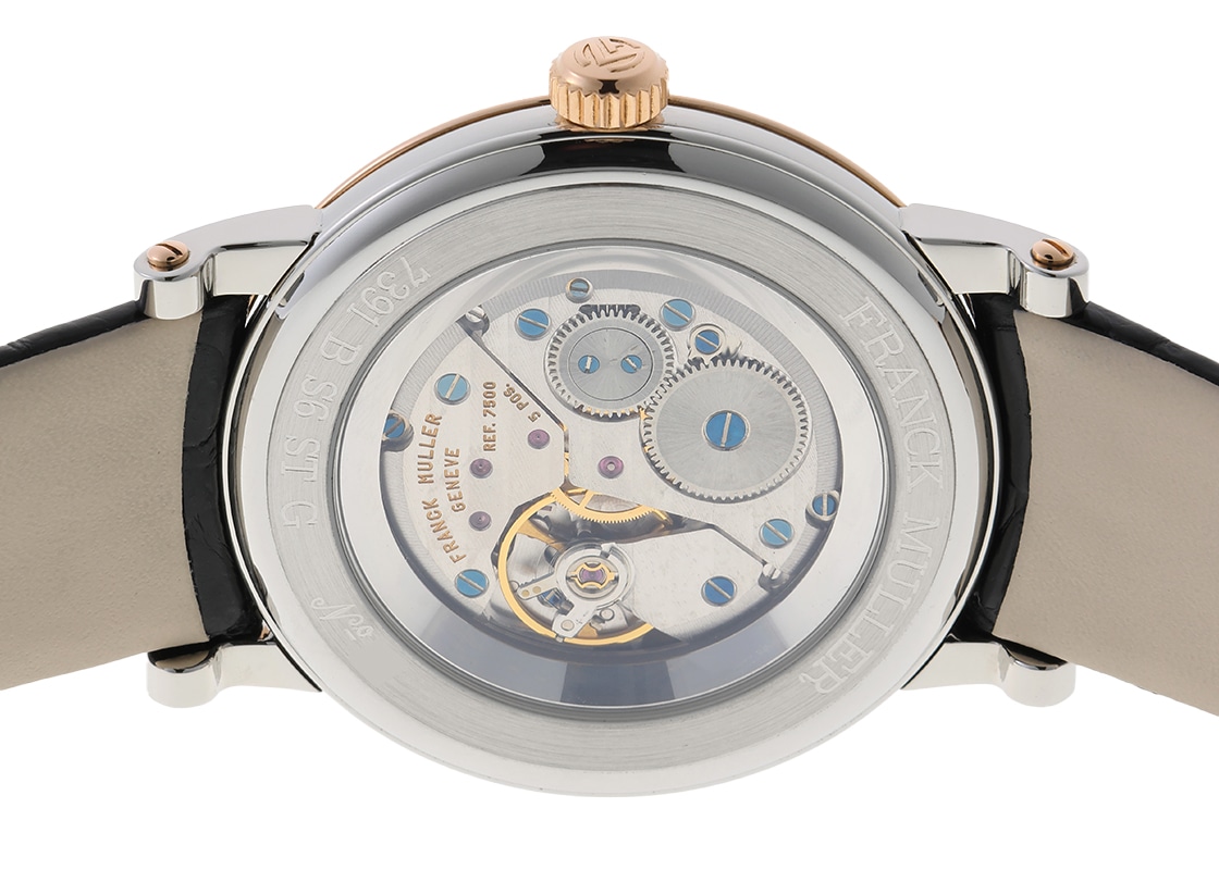 フランクミュラー - ラウンド ヴィンテージ | FRANCK MULLER | 7391 BS6 STG | PG&SS 白文字盤 手巻き レザー
