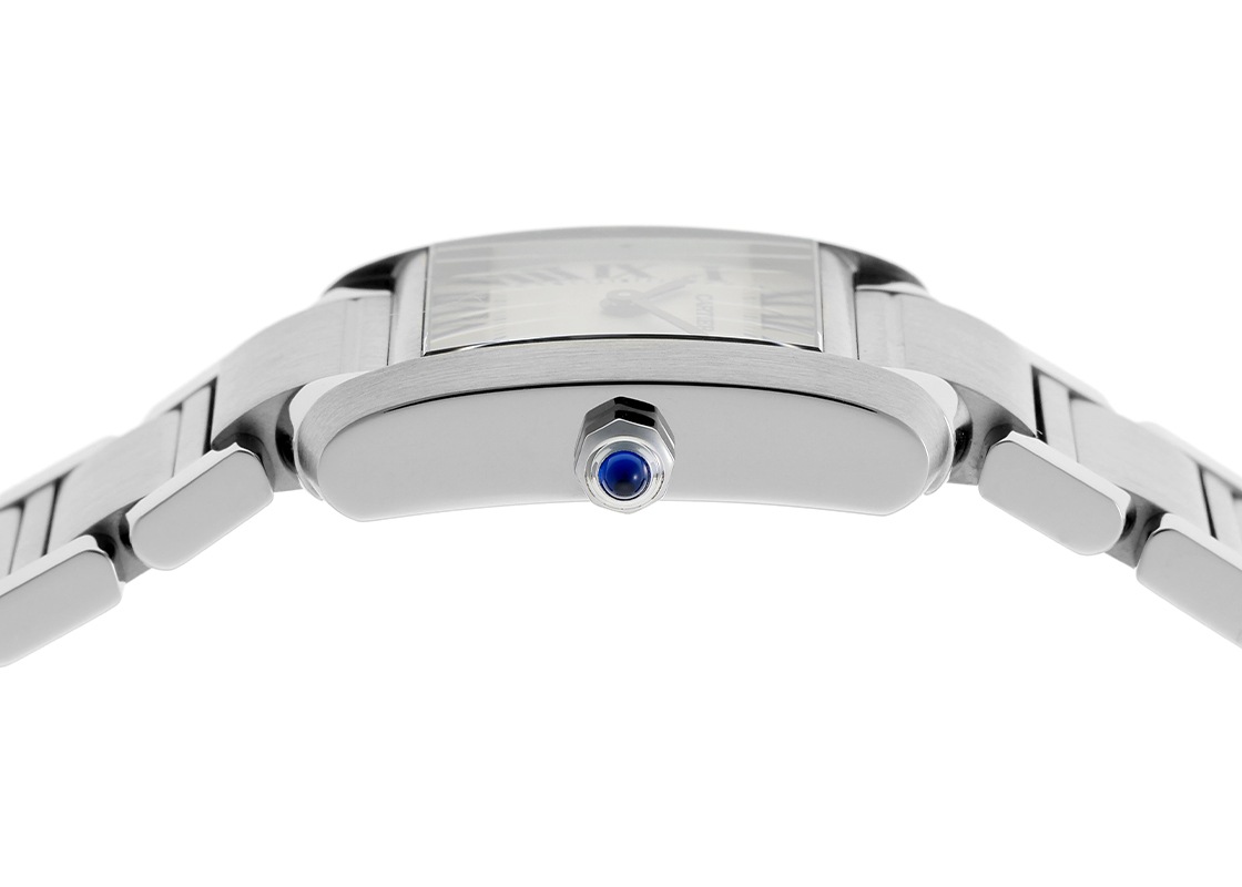 カルティエ - タンクフランセーズ SM | CARTIER | W51008Q3 | SS 白文字盤 クォーツ ブレスレット | 中古