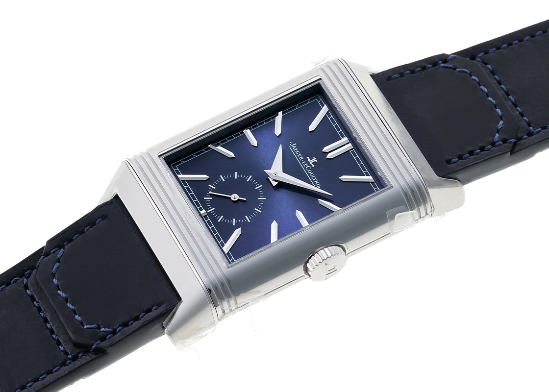 ジャガールクルト - レベルソ トリビュート デュオ スモールセコンド | JAEGER LECOULTRE | Q3988481(215.8.D4) | SS ブルー 文字盤 手巻き レザー | 未使用品