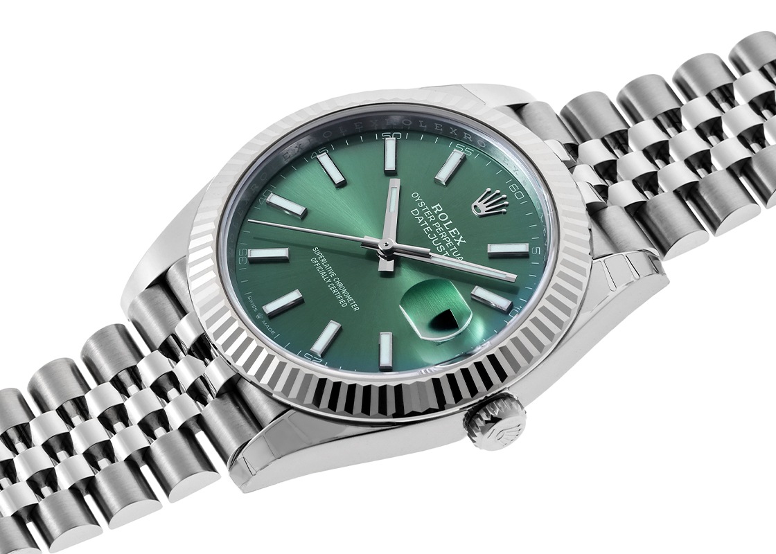 ロレックス - オイスター パーペチュアル デイトジャスト 41 | ROLEX | 126334 | WG&SS ミントグリーン文字盤 自動巻き ブレスレット | 未使用品