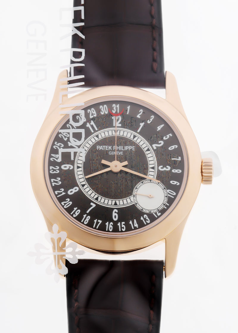 パテックフィリップ - カラトラバ | PATEK PHILIPPE | 6000R-001 | RG ブラウン文字盤 自動巻き レザー | 中古