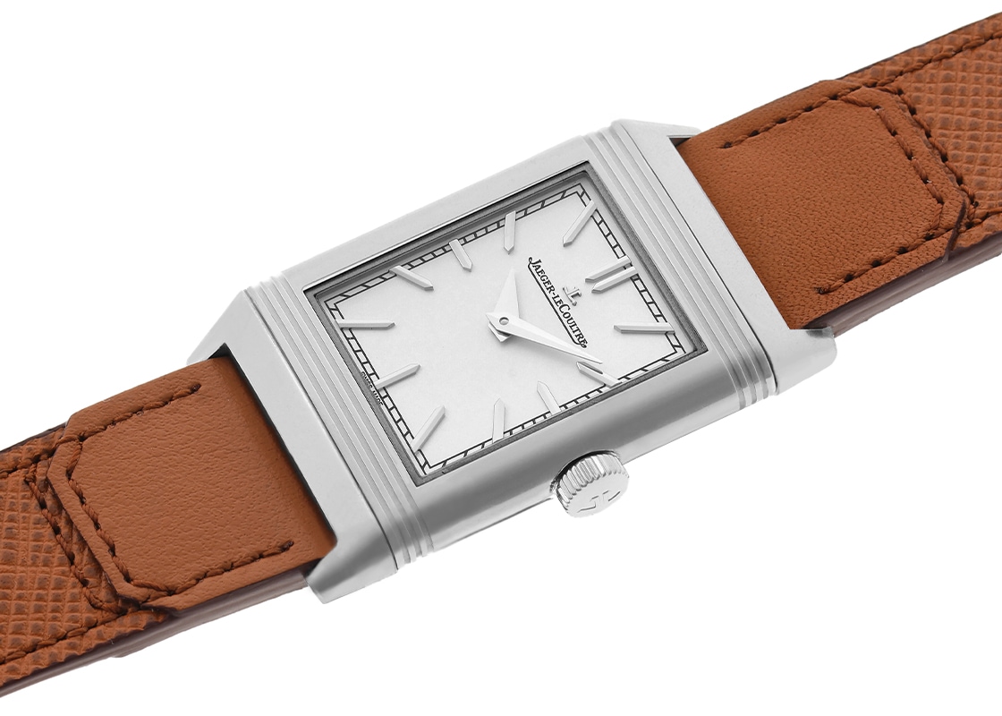 ジャガールクルト - レベルソ トリビュート モノフェイス | JAEGER LECOULTRE | Q7168420 | SS シルバー文字盤 手巻き レザー