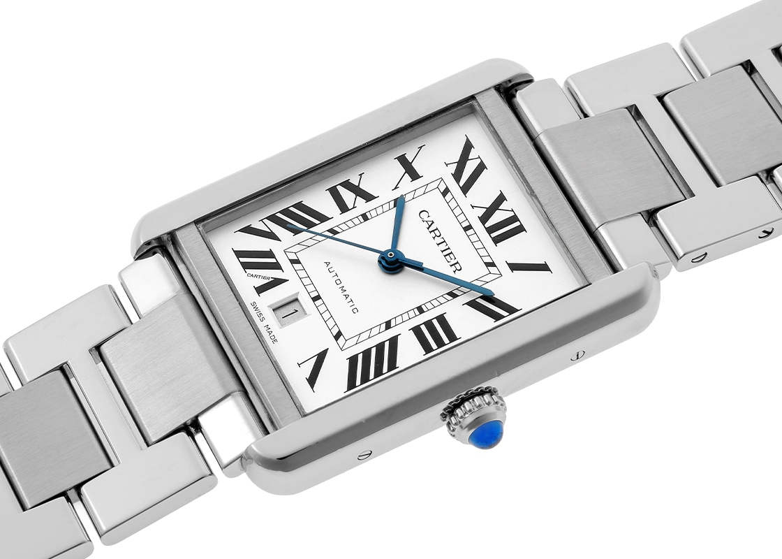 カルティエ - タンクソロ XL | CARTIER | W5200028 | SS シルバー文字盤 自動巻き ブレスレット | 中古