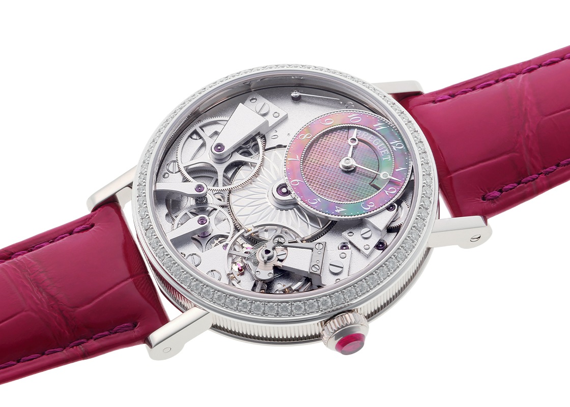 ブレゲ - トラディション ベゼルダイヤ | BREGUET | 7038BB/1T/9V6/D00D | WG ブラックシェル文字盤 自動巻き レザー | 中古