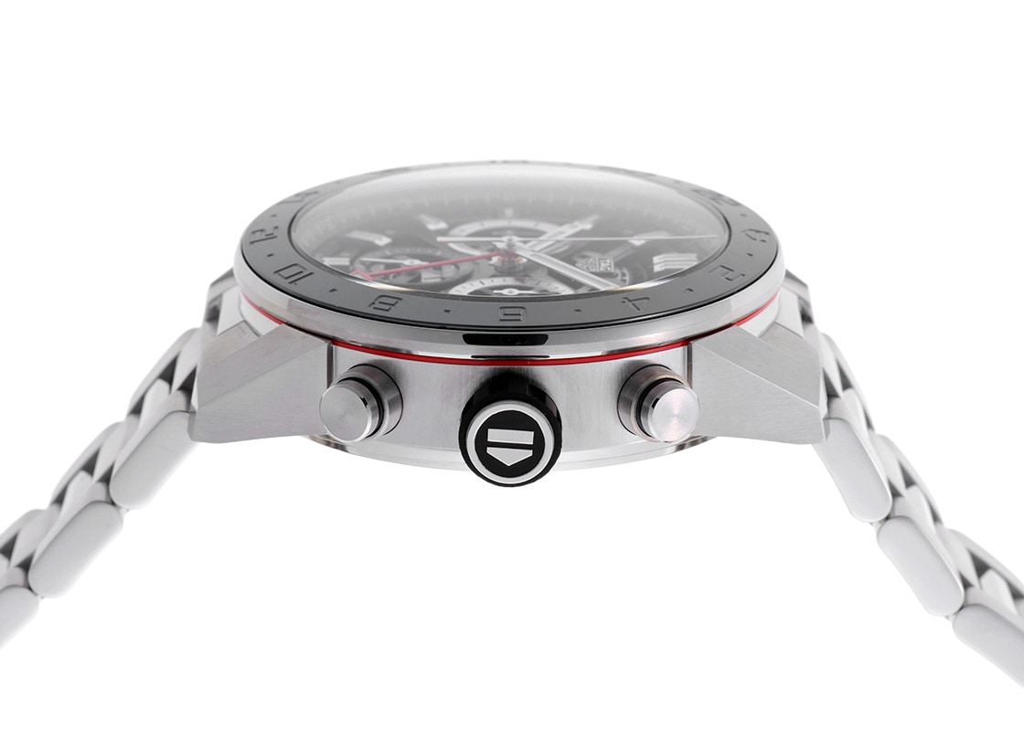 タグホイヤー - カレラ クロノグラフ キャリバーホイヤー02 | TAG HEUER | CBG2A1Z.BA0658 | SS 黒文字盤 自動巻き ブレスレット | 未使用品