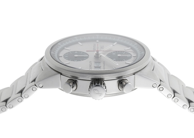 IWC for PRADA - GSTクロノグラフ | INTERNATIONAL WATCH COMPANY | IW370801 | SS シルバー/黒文字盤 自動巻き ブレスレット | 中古