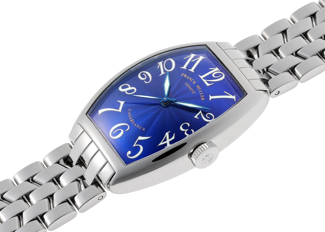 フランクミュラー - カサブランカ ”Le-Ciel-Bleu” | FRANCK MULLER | 5850CASA | SS ブルー文字盤 自動巻き ブレスレット | 委託品 | 中古