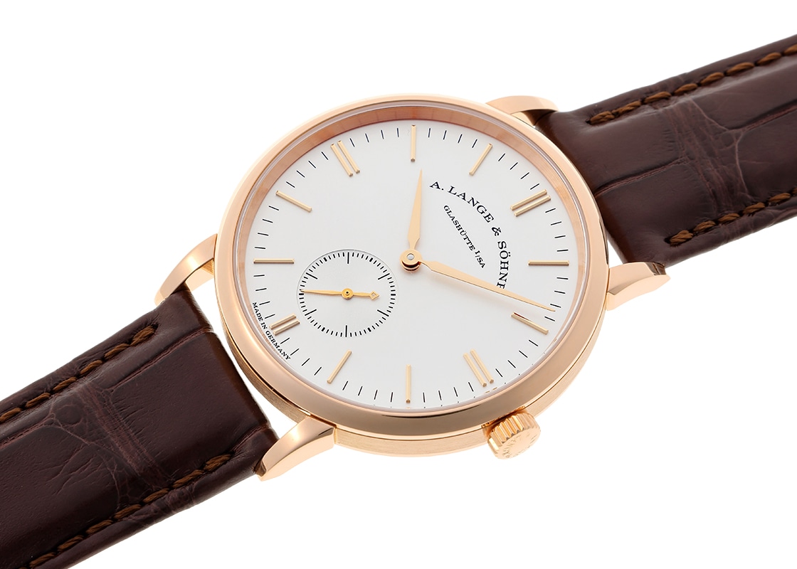 A.ランゲ&ゾーネ - サクソニア | A.LANGE & SOHNE | 219.032(LSLS2194AD) | PG シルバー文字盤 手巻き レザー | 中古