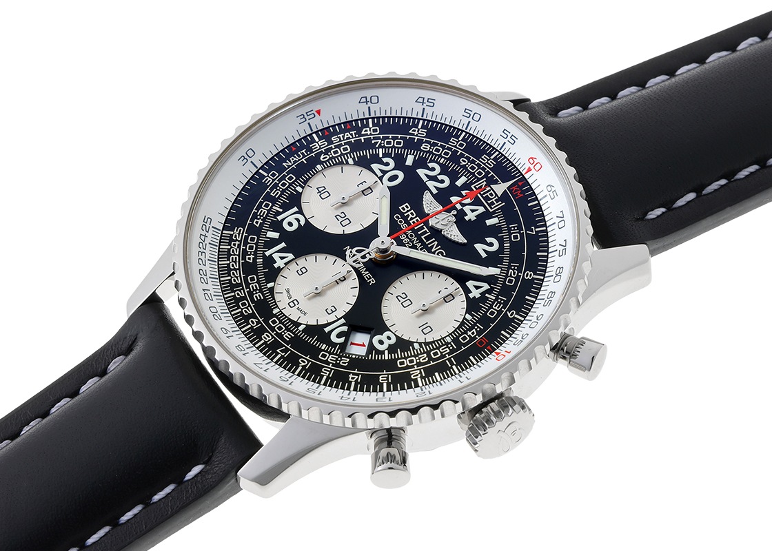 ブライトリング - ナビタイマー コスモノート リミテッド | BREITLING | A020B59KBD(AB0210) | SS 黒文字盤 手巻き レザー | 中古