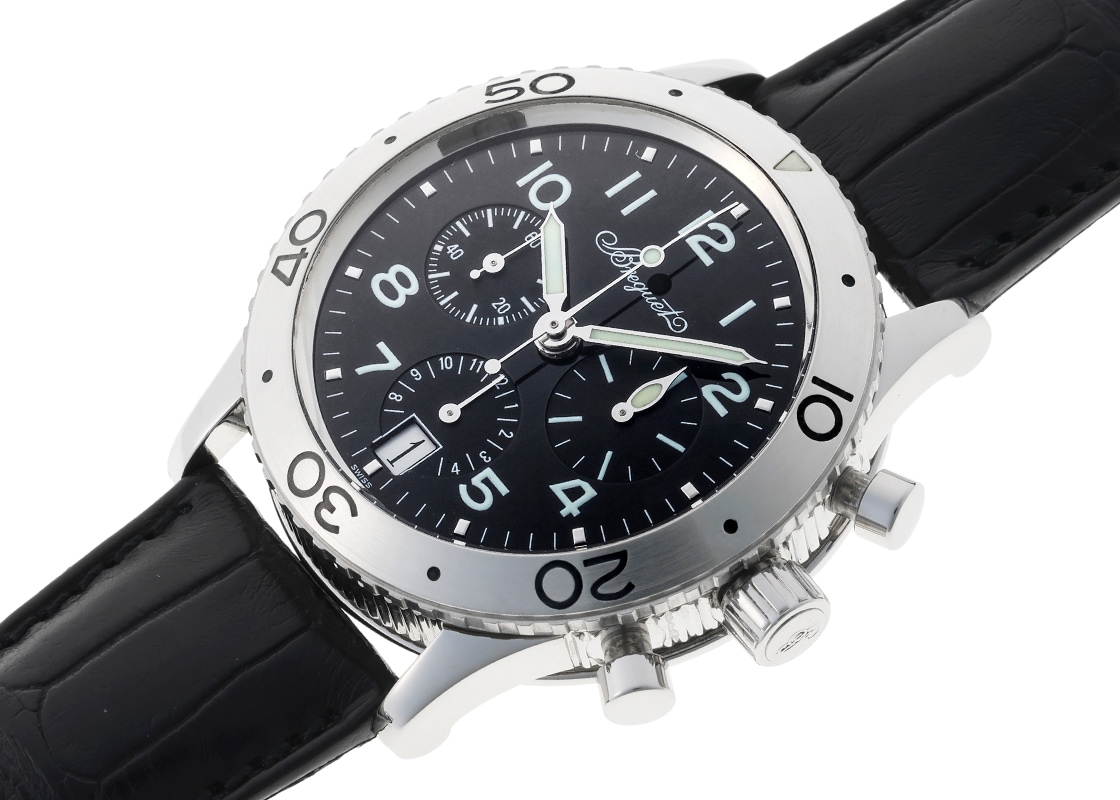 ブレゲ - トランスアトランティック | BREGUET | 3820ST/H2/9W6 | SS 黒文字盤 自動巻き レザー | 中古