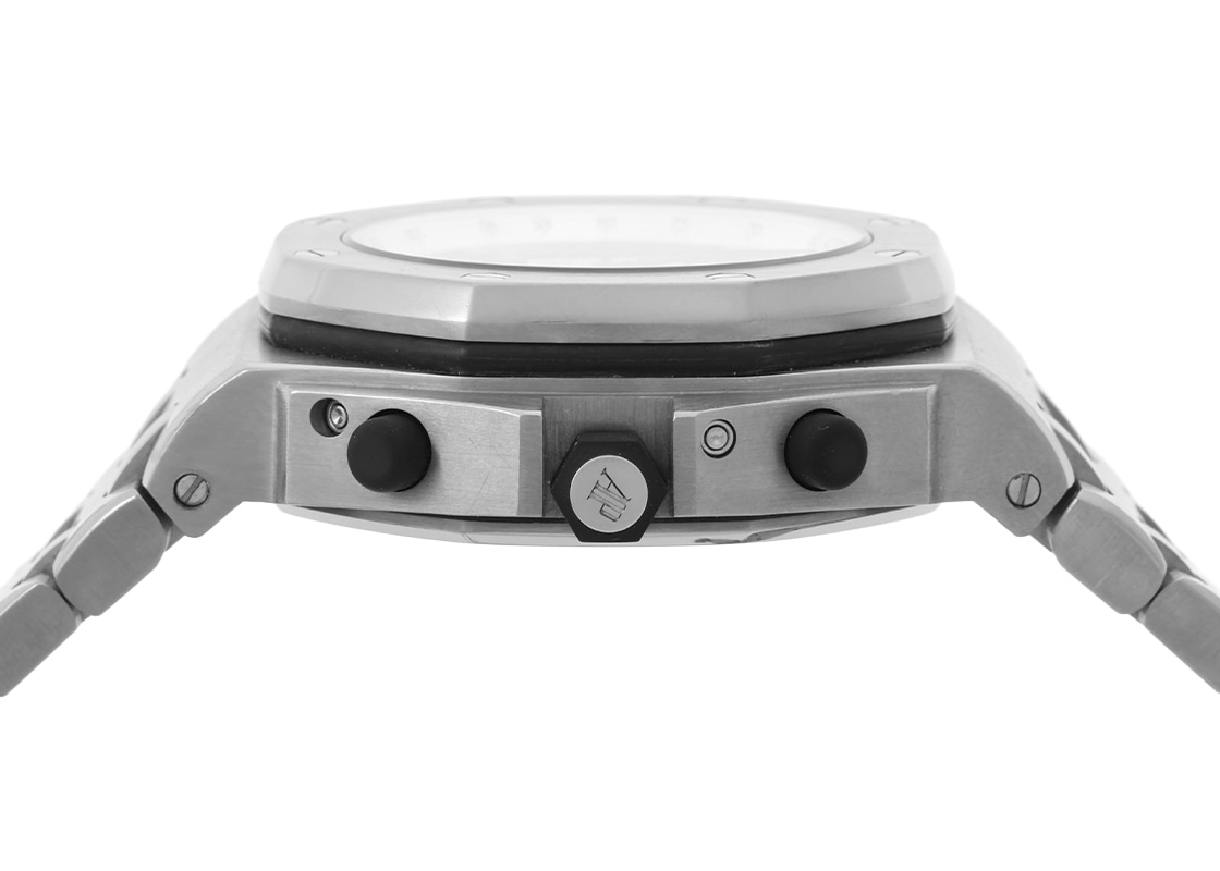 オーデマピゲ - ロイヤルオーク オフショア パーペチュアルカレンダー クロノグラフ | AUDEMARS PIGUET | 25854TI.OO.1150TI.01 | TI 白文字盤 自動巻き ブレスレット | 委託品 | 中古