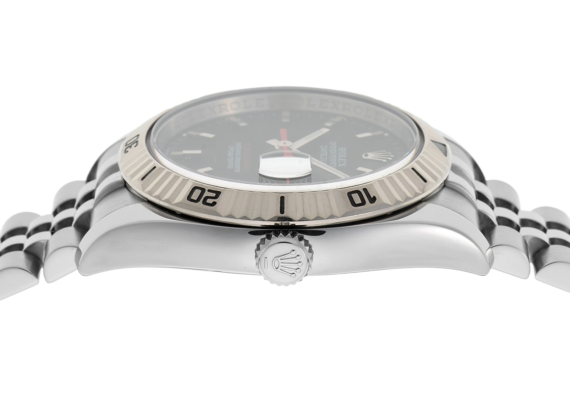 ロレックス - オイスター パーペチュアル デイトジャスト ターノグラフ | ROLEX | 116264 | WG&SS 黒文字盤 自動巻き ブレスレット | 中古