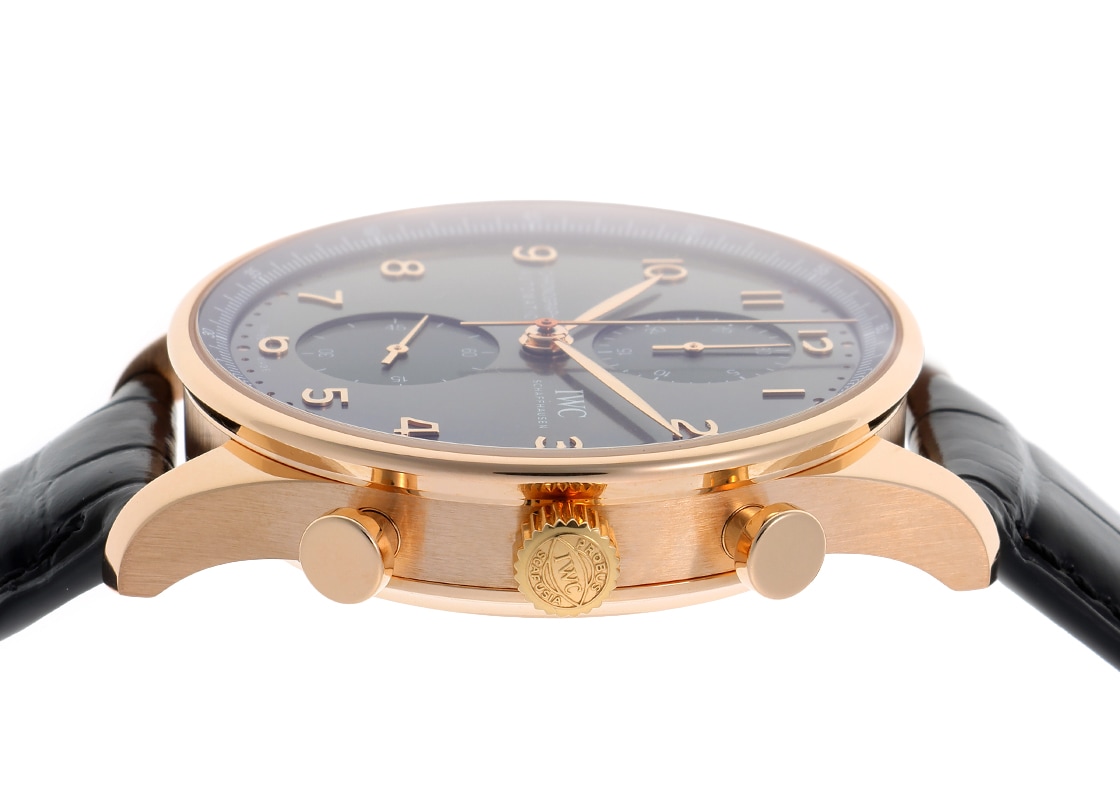 IWC - ポルトギーゼ クロノグラフ | INTERNATIONAL WATCH COMPANY | IW371610 | RG グレー文字盤 自動巻き レザー | 中古