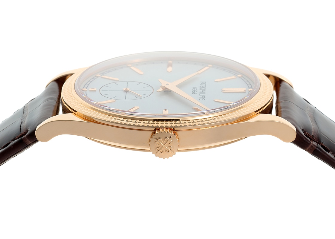 パテックフィリップ - カラトラバ | PATEK PHILIPPE | 6119R-001 | RG シルバー文字盤 手巻き レザー | 中古