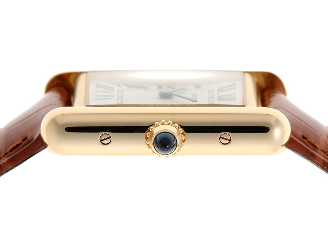 カルティエ - タンクルイ カルティエ SM | CARTIER | WGTA0342 | YG シルバー文字盤 クォーツ レザー