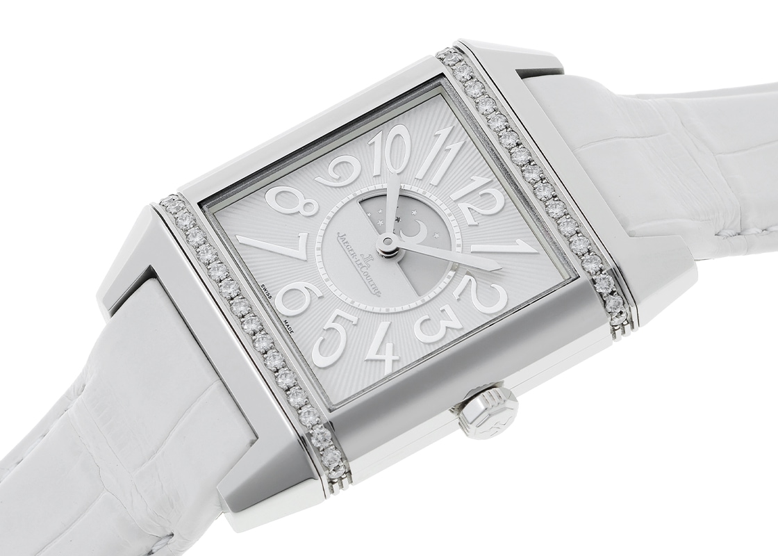 ジャガールクルト - レベルソ スクアドラ デュエット | JAEGER-LECOULTRE | Q7058420 | SS シルバー/黒文字盤 自動巻き レザー | 中古