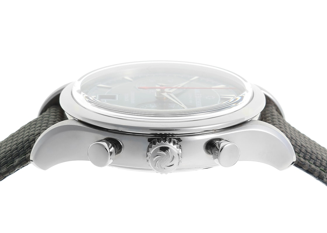 カール F. ブヘラ - マネロ フライバック グリーン | CARL F.BUCHERER | 00.10919.08.93.98 | SS グリーン文字盤 自動巻き ナイロン | 委託品 | 中古