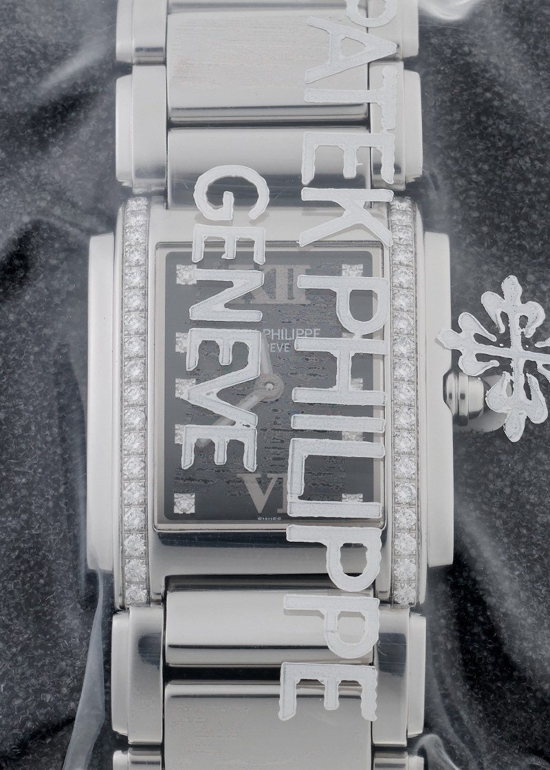 パテックフィリップ - Twenty-4 | PATEK PHILIPPE | 4910/10A-001 | SS 黒文字盤 クォーツ ブレスレット | 中古