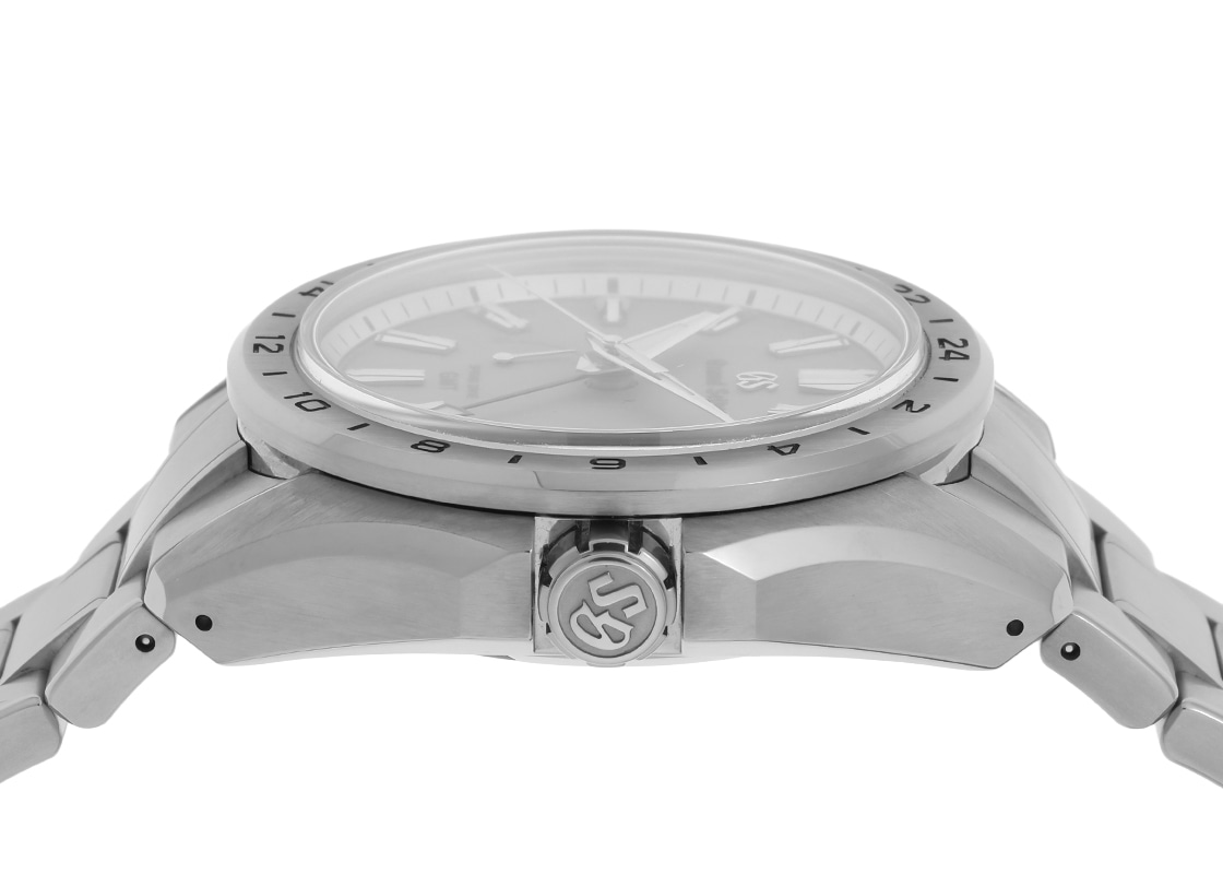 グランドセイコー - エボリューション 9 コレクション GMT 朝霧 | GRAND SEIKO | SBGE285(9R66-0BJ0) | TI シルバー文字盤 スプリングドライブ ブレスレット | 中古
