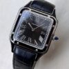 カルティエ - サントスデュモン LM | CARTIER | WSSA0046 | SS ブラック文字盤 手巻き レザー | 中古