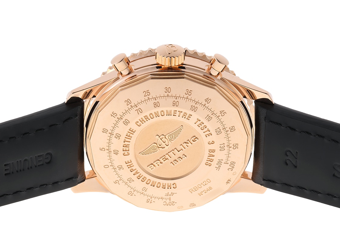 ブライトリング- ナビタイマー01 | BREITLING | RB012012/BA49(RB0120) | RG 黒/シルバー文字盤 自動巻き レザー | 中古