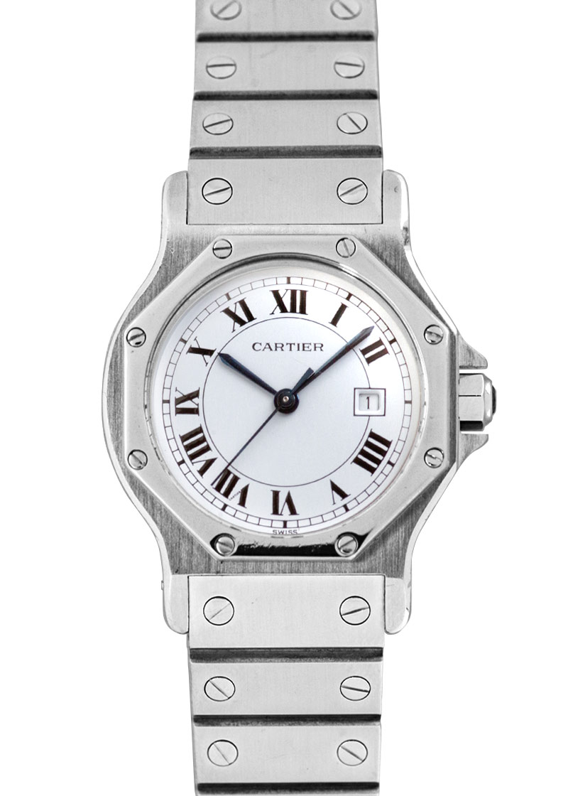 カルティエ - サントス オクタゴン | CARTIER | 29mm SS 白文字盤 自動巻き ブレスレット | 中古 |