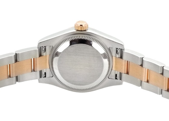 ロレックス - レディース オイスター パーペチュアル デイトジャスト 6時ダイヤモンド | ROLEX | 28179171 | PG&SS ブラウン文字盤 自動巻き ブレスレット | 中古 |