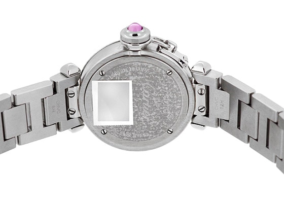 カルティエ - レディース ミスパシャ | CARTIER | W3140008 | 27mm SS ピンク文字盤 クォーツ ブレスレット | 中古 |