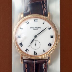 パテックフィリップ - カラトラバ | PATEK PHILIPPE | 3919R-001 | RG 白文字盤 手巻き レザー | 2003年製 | レストア | 中古 |