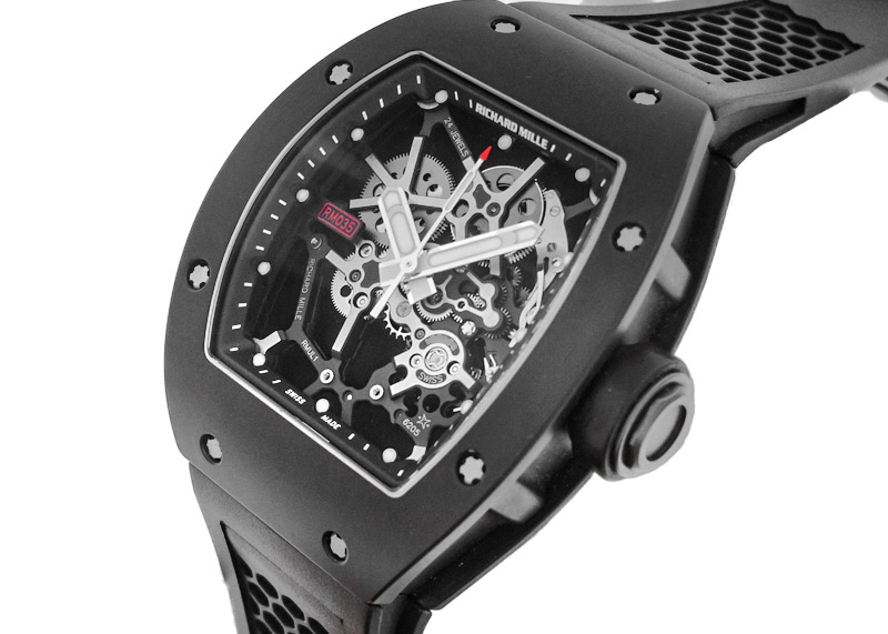 リシャールミル - ラファエル・ナダル クロノフィアブル | RICHARD MILLE | RM035 | AL/MG スケルトン 手巻き ラバー | 委託品 | 中古 |