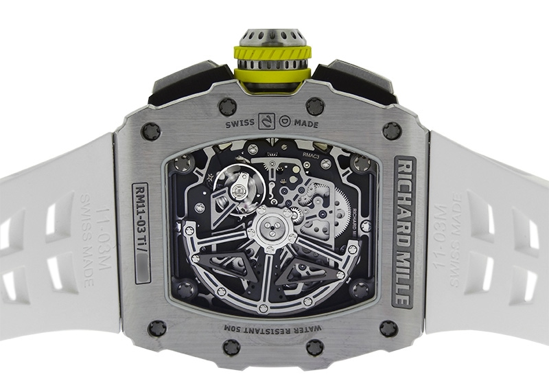 リシャールミル - オートマティック フライバック クロノグラフ | RICHARD MILLE | RM11-03 | TI スケルトン文字盤 自動巻き ラバー | 中古 |